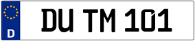 Truck License Plate
